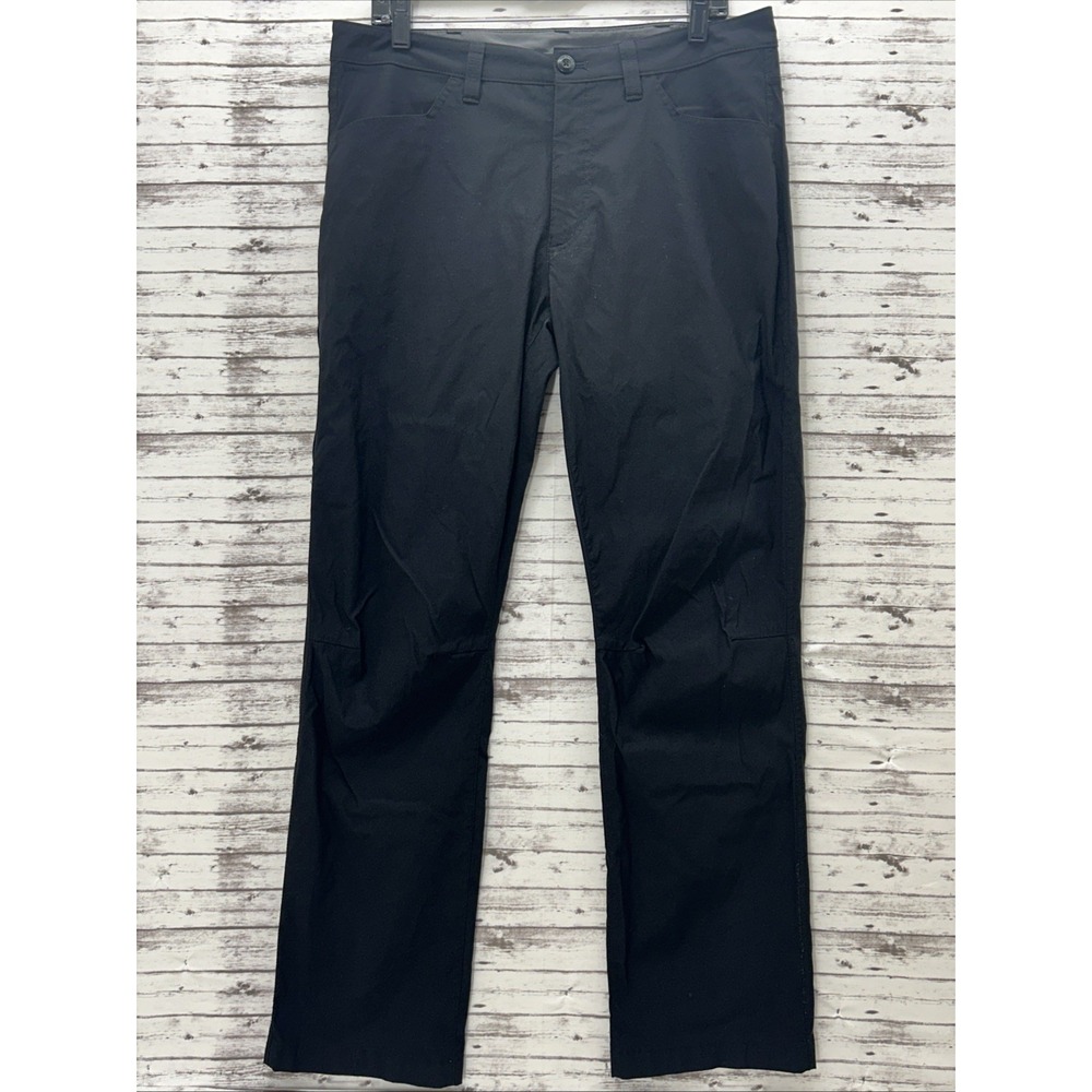 Eddie Bauer Tech Pants Men's Size 36 x 31 Black Straight Leg Cargo Outdoors